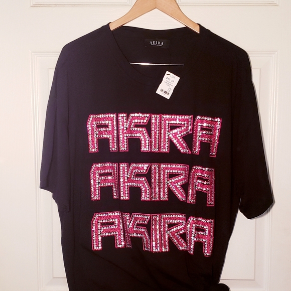 Akira Label Plus Akira Season Short Sleeve T-Shirt Dress - Picture 6 of 6